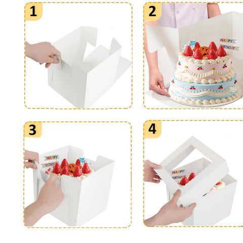 Packpal easy-assembly cake box saves time during setup.