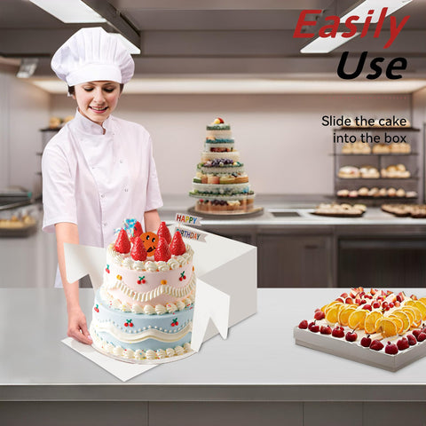 Packpal professional-look cake box enhances bakery branding and display impact.