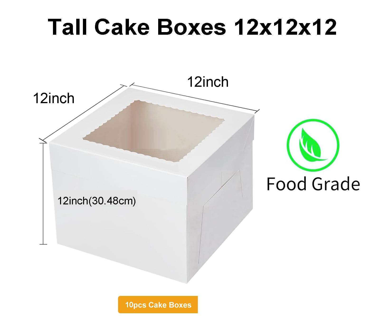 Packpal tall cake box enables safe transport of tall layered cakes.