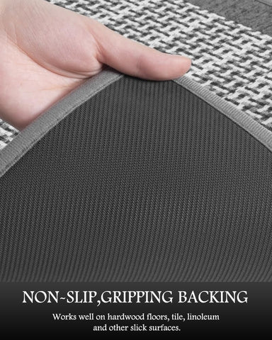 PADOOR non-slip backing helps prevent slips on wet or slick floors.