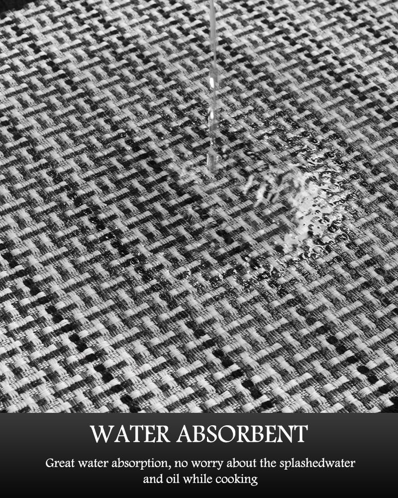 PADOOR low-pile flat-weave design hides dirt and cleans easily