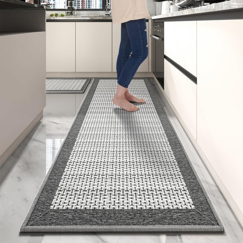 PADOOR non-slip kitchen runner 2.5x6 ft for secure footing in busy kitchens.