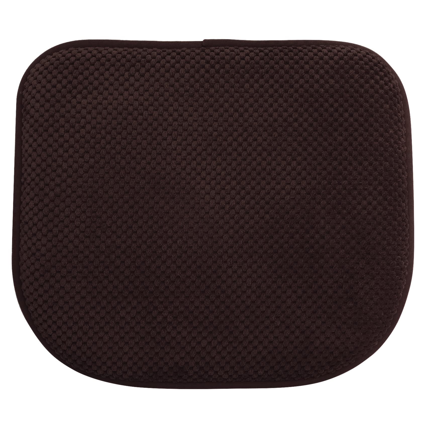 PAGGED brown foam seat cushions back view showing stable comfort for dining chairs