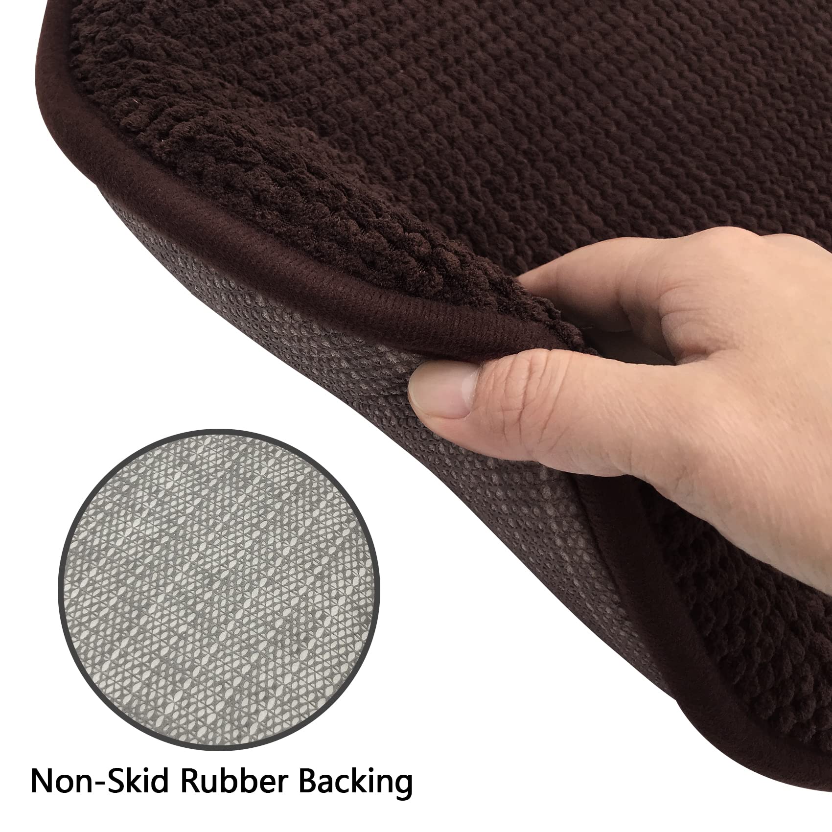 PAGGED non-slip grid backing keeps the cushion in place on chairs
