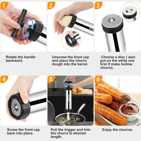 PAHTTO cleaning brushes simplify cleanup after churros