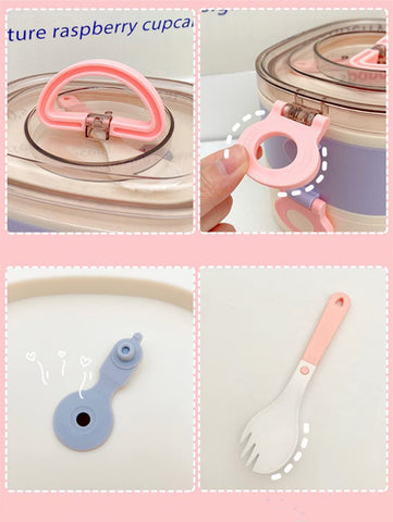 Paidideng Kawaii Bento Box sticker set for personalization