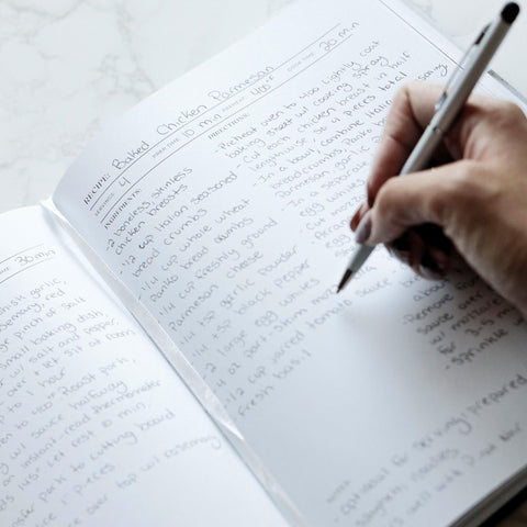 Paige McRae Recipe Book 200 recipes space—generous room for favorites