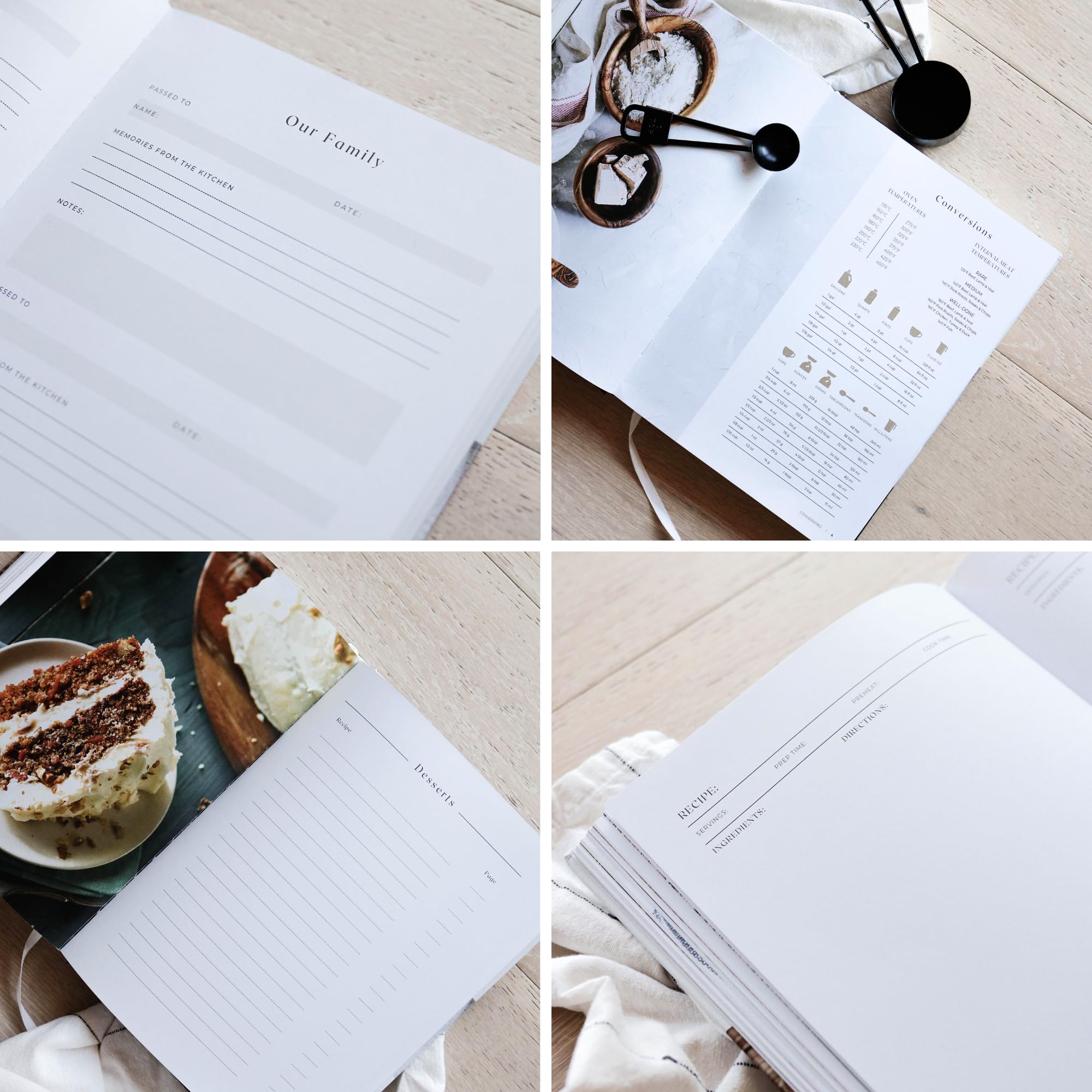 Paige McRae Recipe Book numbered pages—clear structure for additions