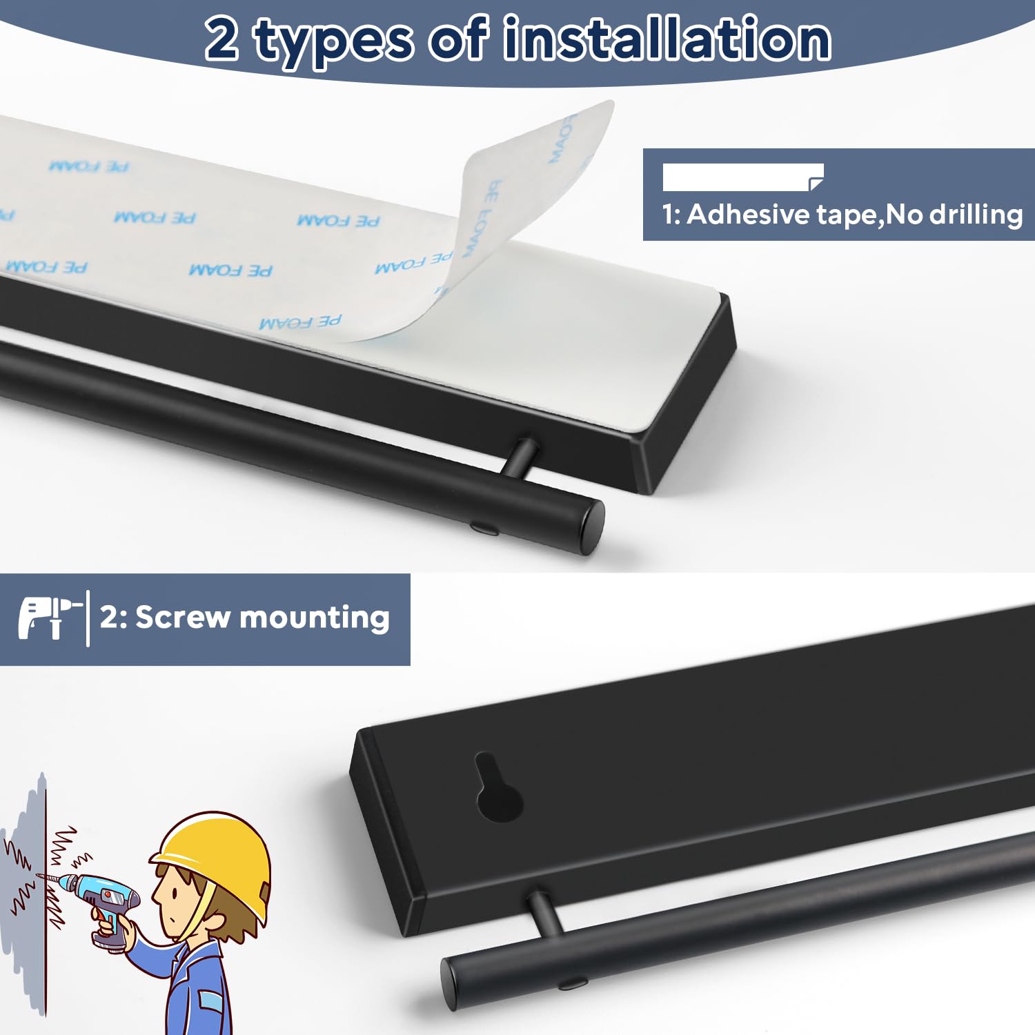 Pailexin strong magnet holds heavier utensils securely on the strip.