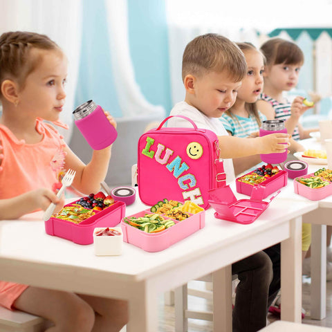 PainZieteg six-compartment lunch containers offer versatile meal portions and easy organization.