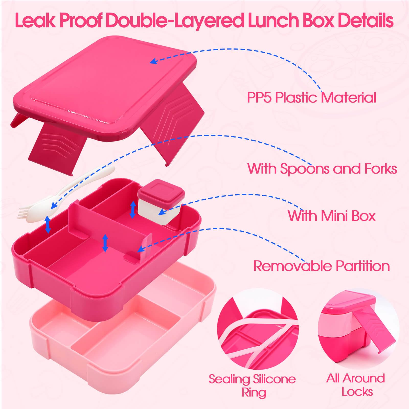 PainZieteg preppy nylon lunch bag is lightweight and easy to carry.