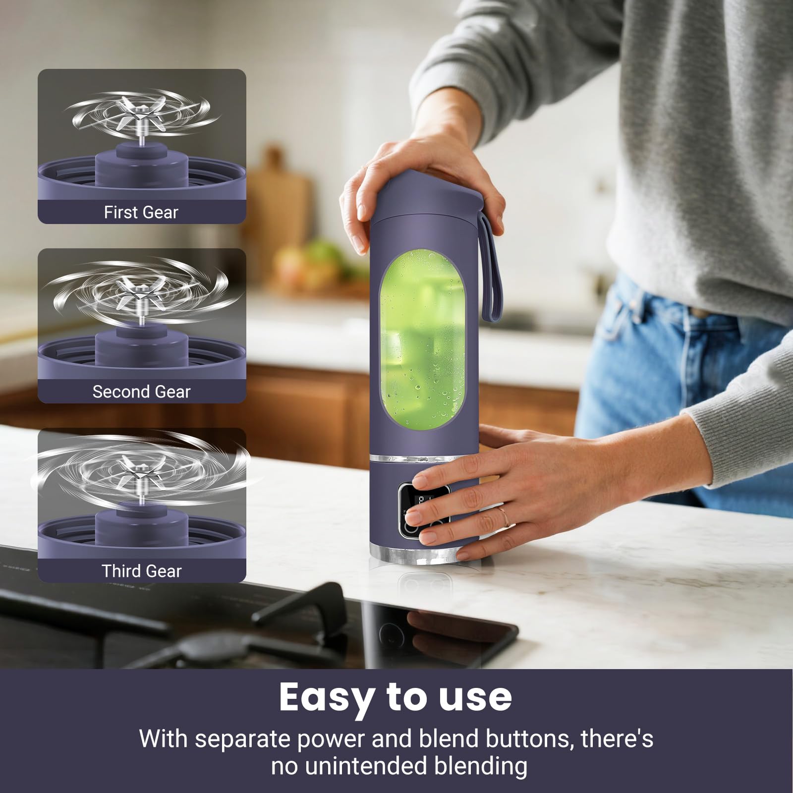 Pakay on-the-go use for single-serve blends at work or travel