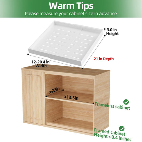 PAKETA extendable rails demonstrate smooth, adjustable fit in different cabinet sizes.