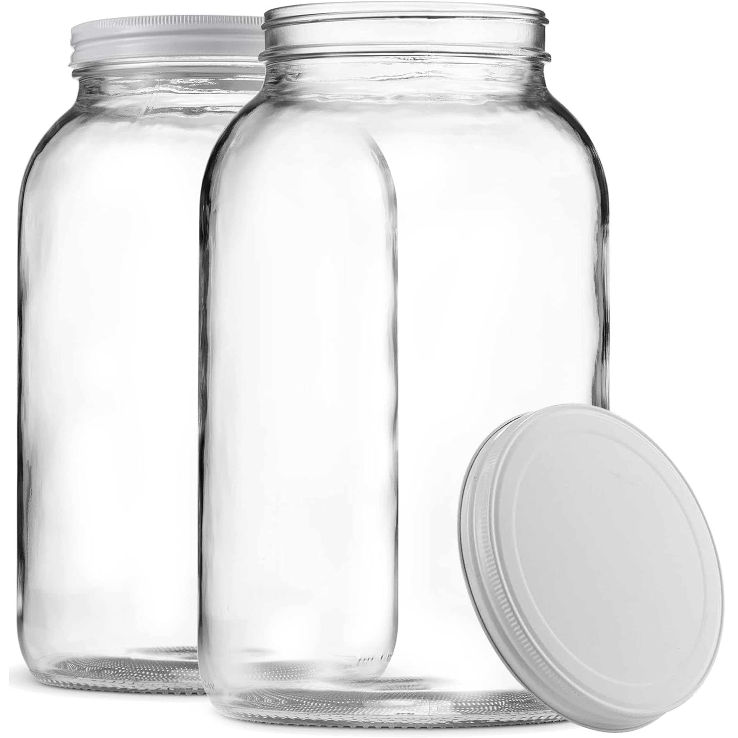 Paksh Novelty 1gal glass jar with lid for versatile storage.