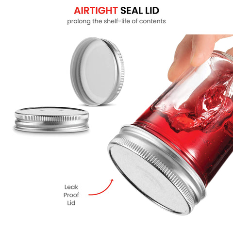 Paksh Novelty clear glass jar showing contents clearly.