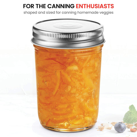 Paksh Novelty clear glass jar with silver lid for versatile use.