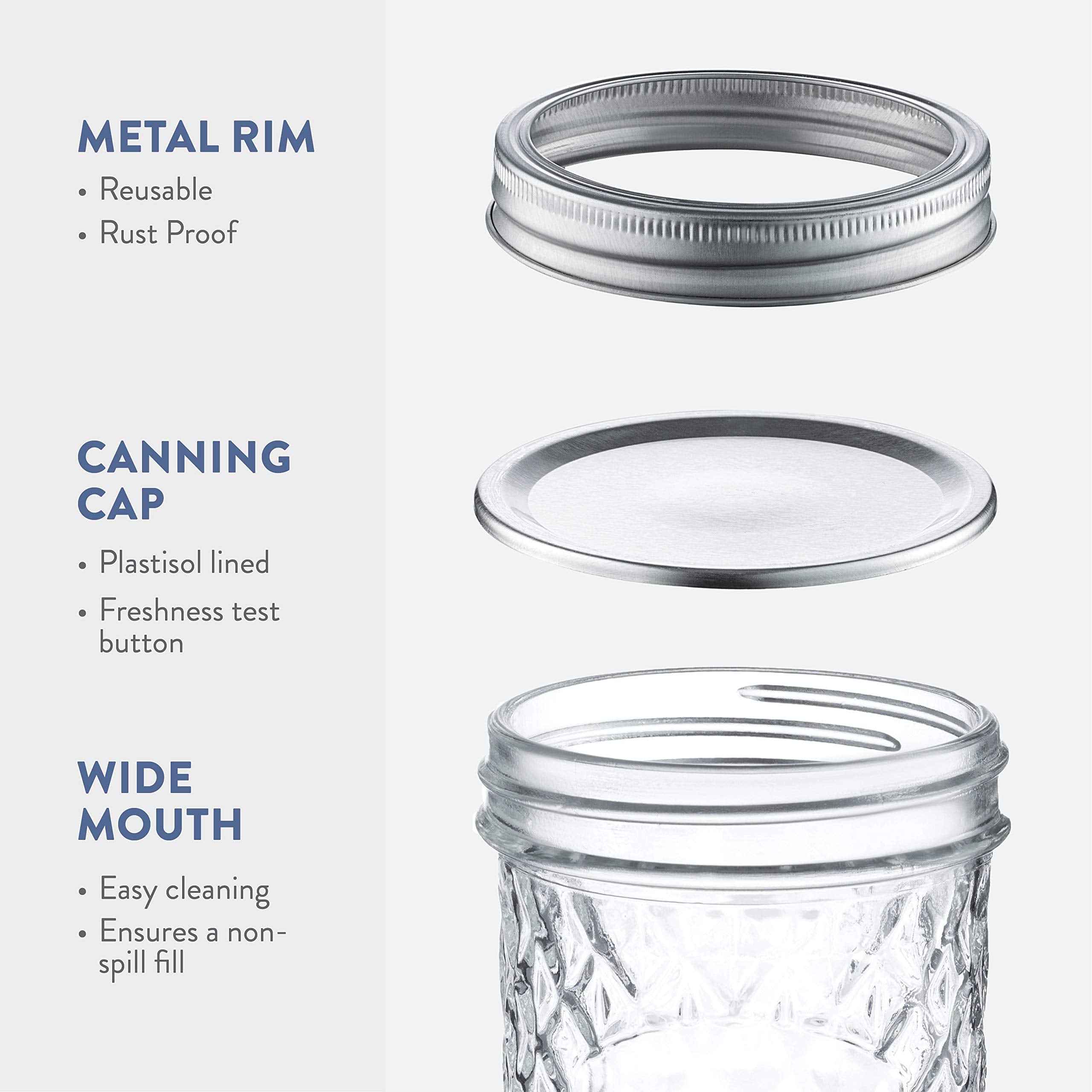 Paksh Novelty 6-pack lids-seal bands for airtight storage
