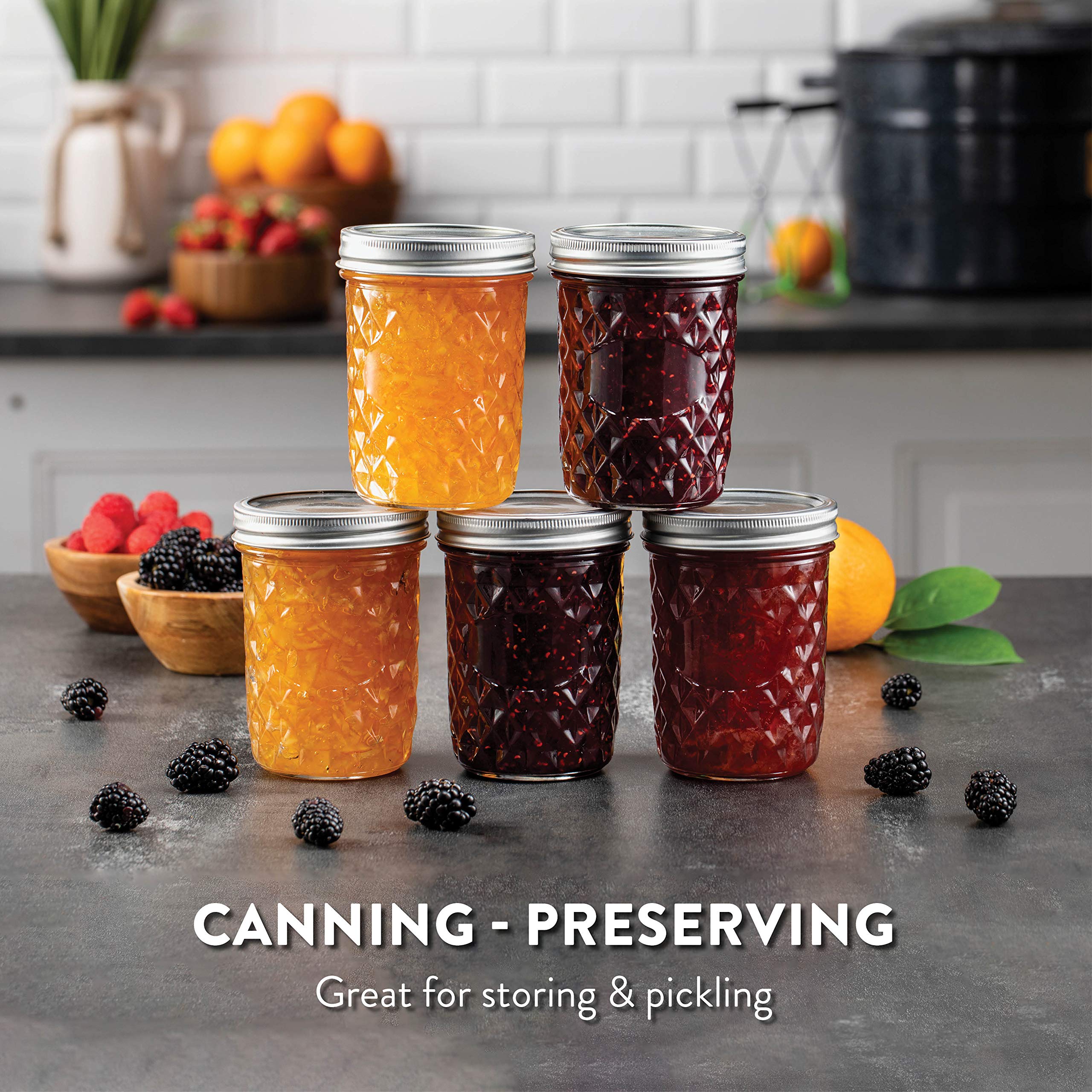Paksh Novelty clear glass shows contents visibly for jams or pickles