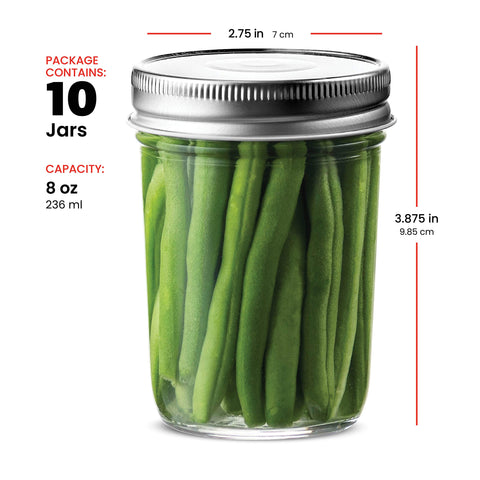 Paksh Novelty 8oz jar ideal for meal prep portions.