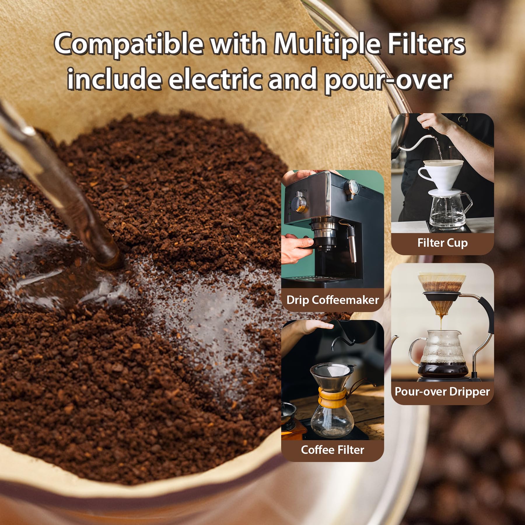 PakTalk unbleached filters are eco-friendly and compostable after use.