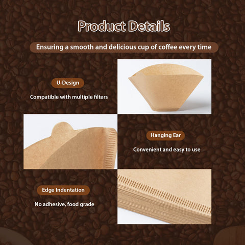 PakTalk cone filter made from decomposable natural pulp for eco brewing.