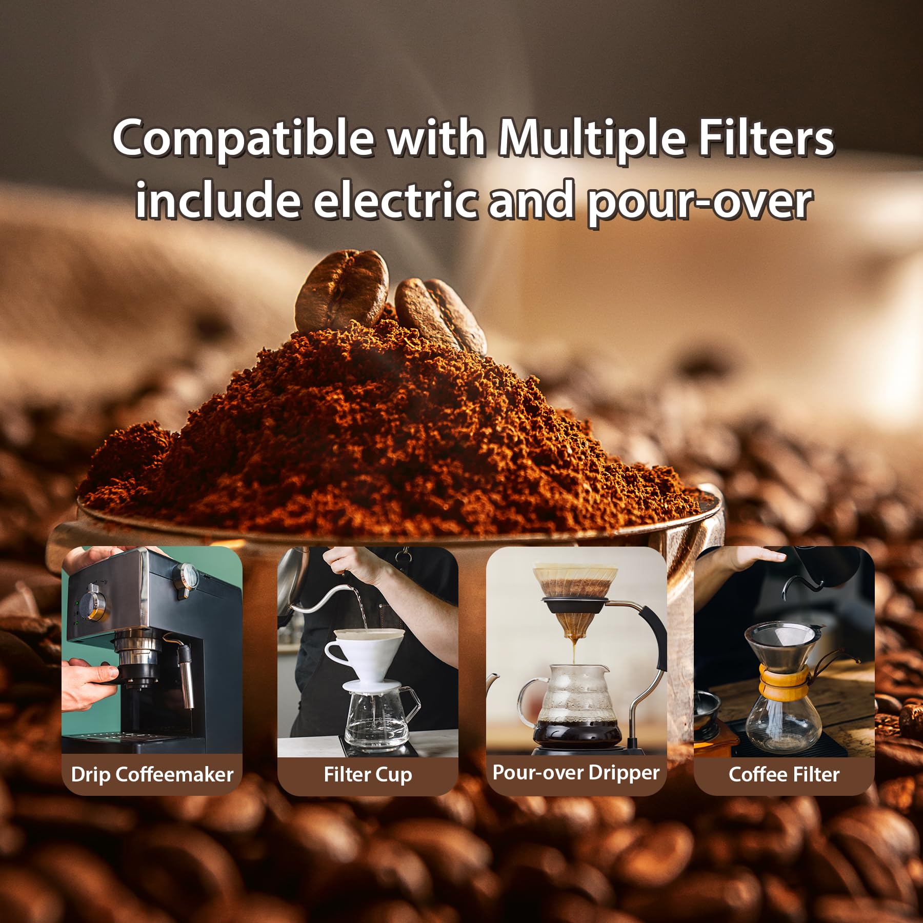 PakTalk easy-use filters for quick, consistent daily brews.