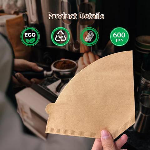 PakTalk residue-free coffee filter close-up showing smooth filtration.