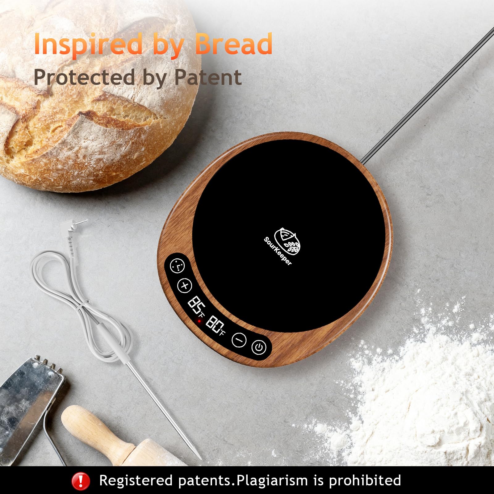 Pakusane SourKeeper compatible with starter jars, glass bowls and stainless bowls