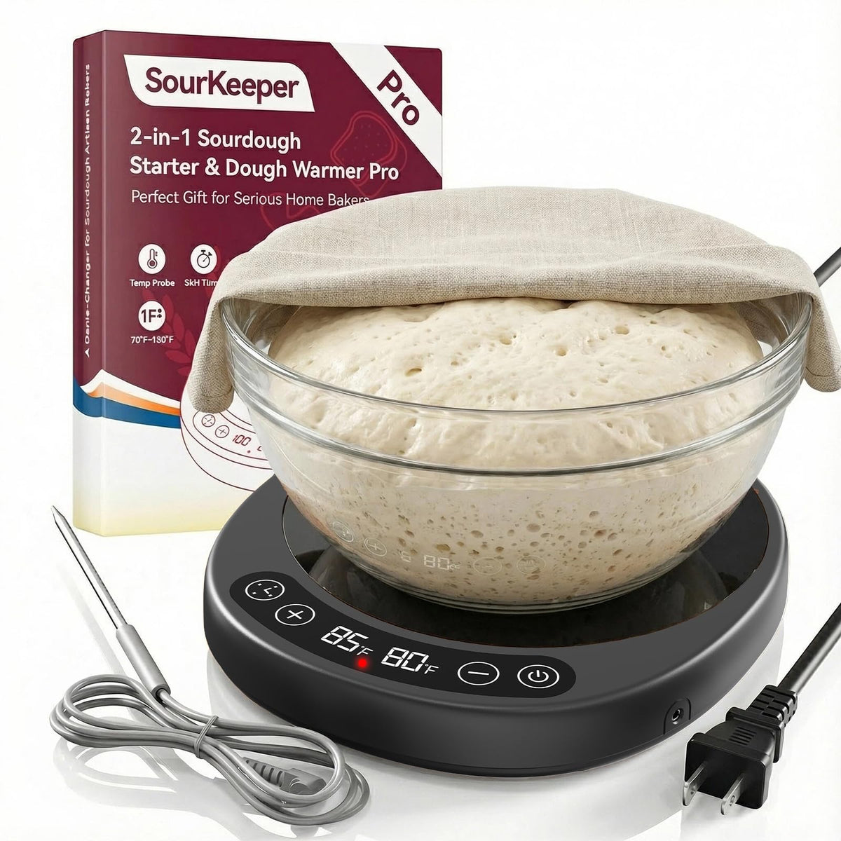Pakusane SourKeeper Pro with larger heating plate for even proofing.