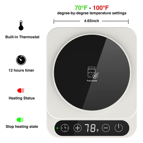 Pakusane temperature control panel shows real-time readings for easy adjustments.