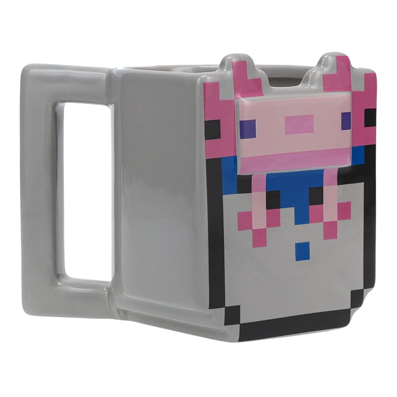 Paladone ceramic axolotl mug 400ml with glossy finish for easy sipping.