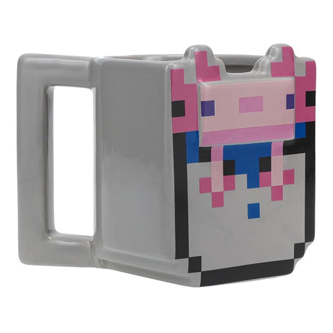 Paladone ceramic axolotl mug 400ml with glossy finish for easy sipping.