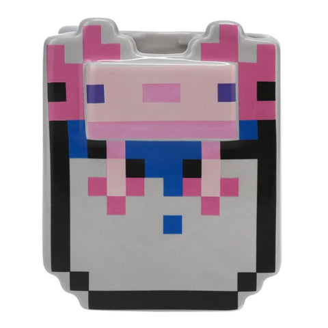 Paladone Minecraft license mug handle close-up, vibrant colours for display.