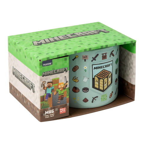 Paladone Minecraft mug featuring Earth Block embossing for a bold in-game vibe
