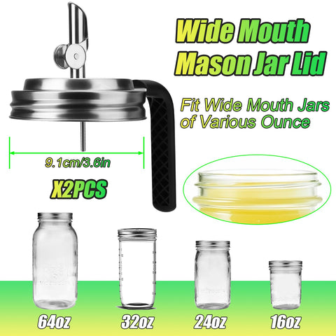 Palksky oil and dressing spout lid for mess-free pouring