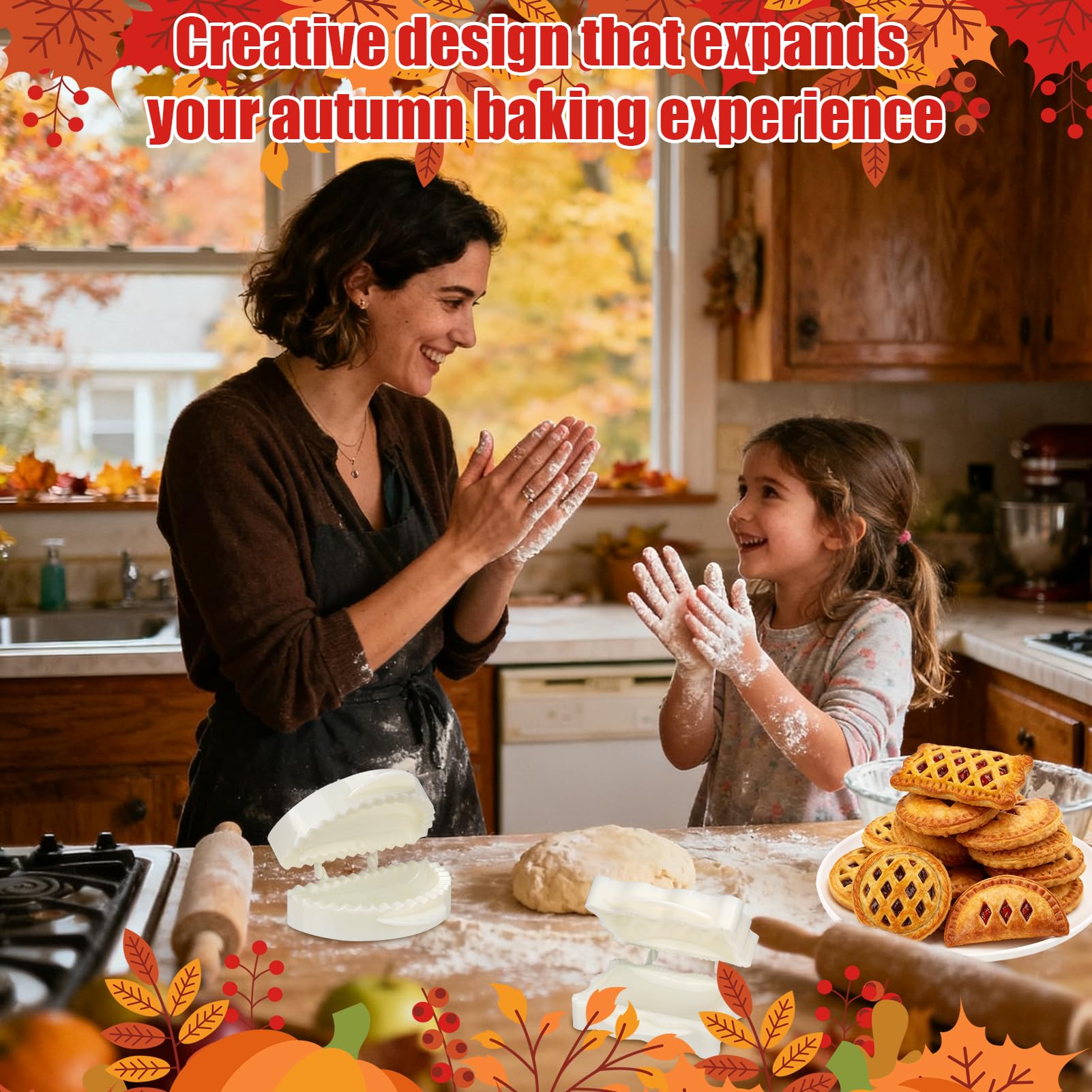 Palksky non-stick surface pie gadgets for easy release and cleanup