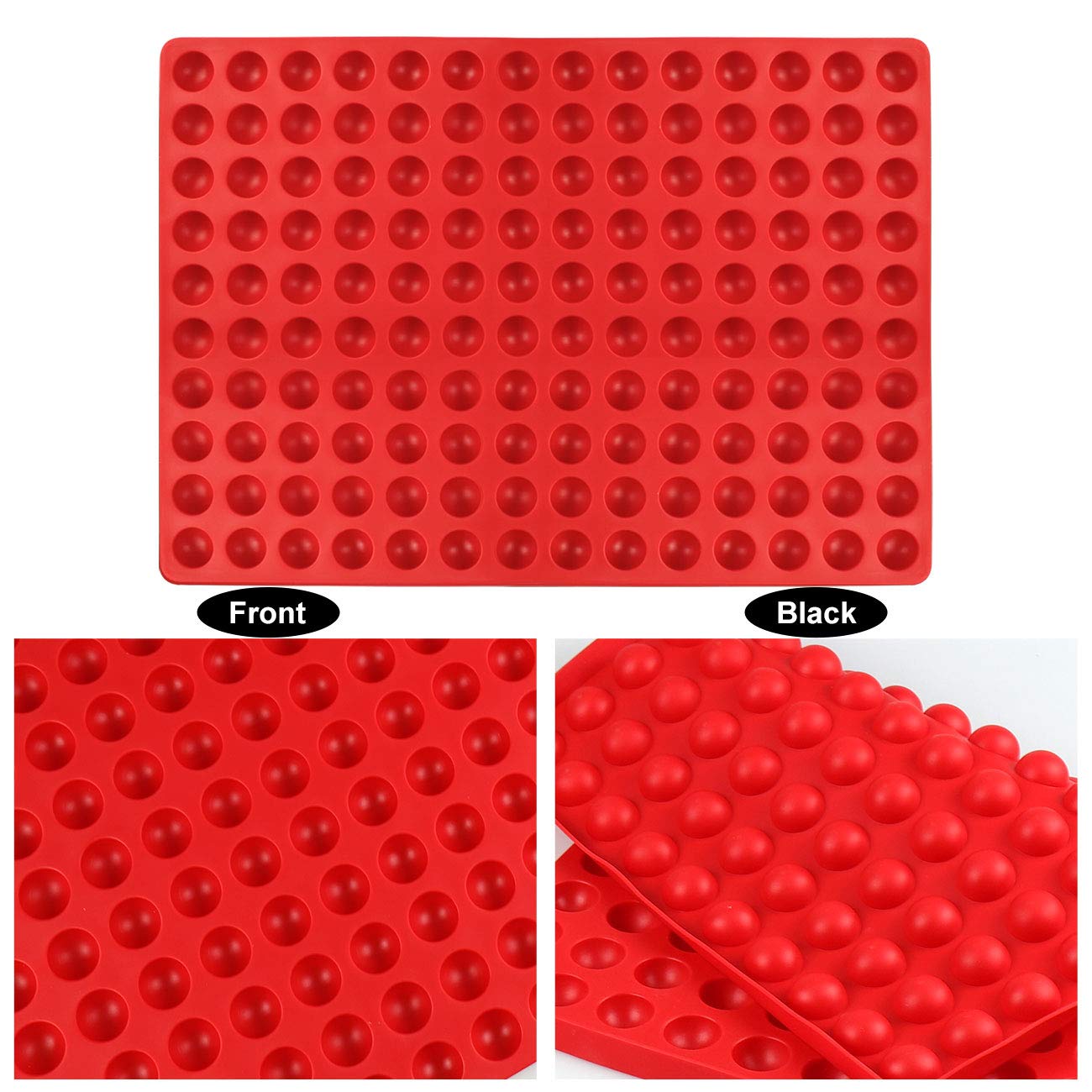 Palksky baking pad silicone mold doubles as heat-resistant placemat for hot pans.