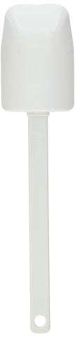Pampered Chef scraper spatula in use with durable fused construction and control.