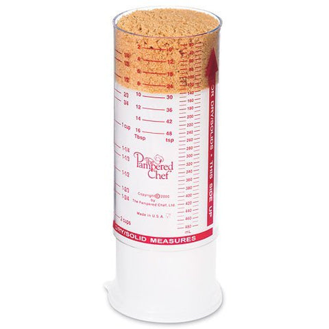 Pampered Chef Measure All Cup in clear design for precise liquid and solid measuring