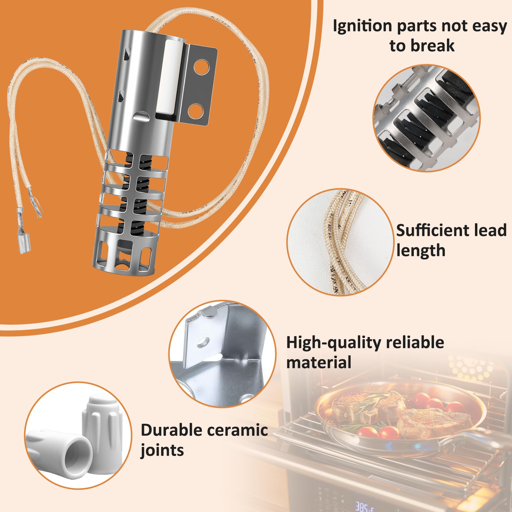 Pamriqy WB2X9154 ignition test showing reliable spark and consistent flame start.