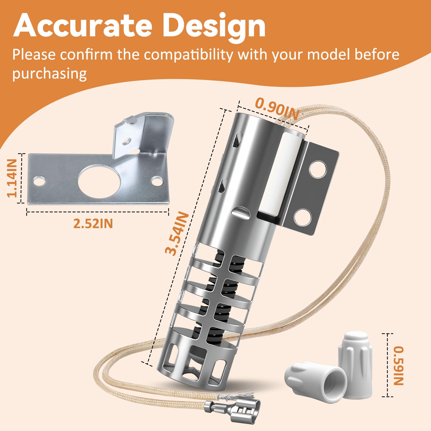 Pamriqy WB2X9154 installation kit image featuring high-temperature connectors.
