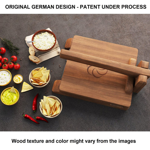 panan dough cutter included helps shape dough for consistent tortillas.