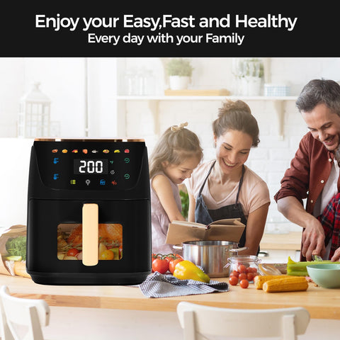 Panana 8QT air fryer eight presets for fries and chicken