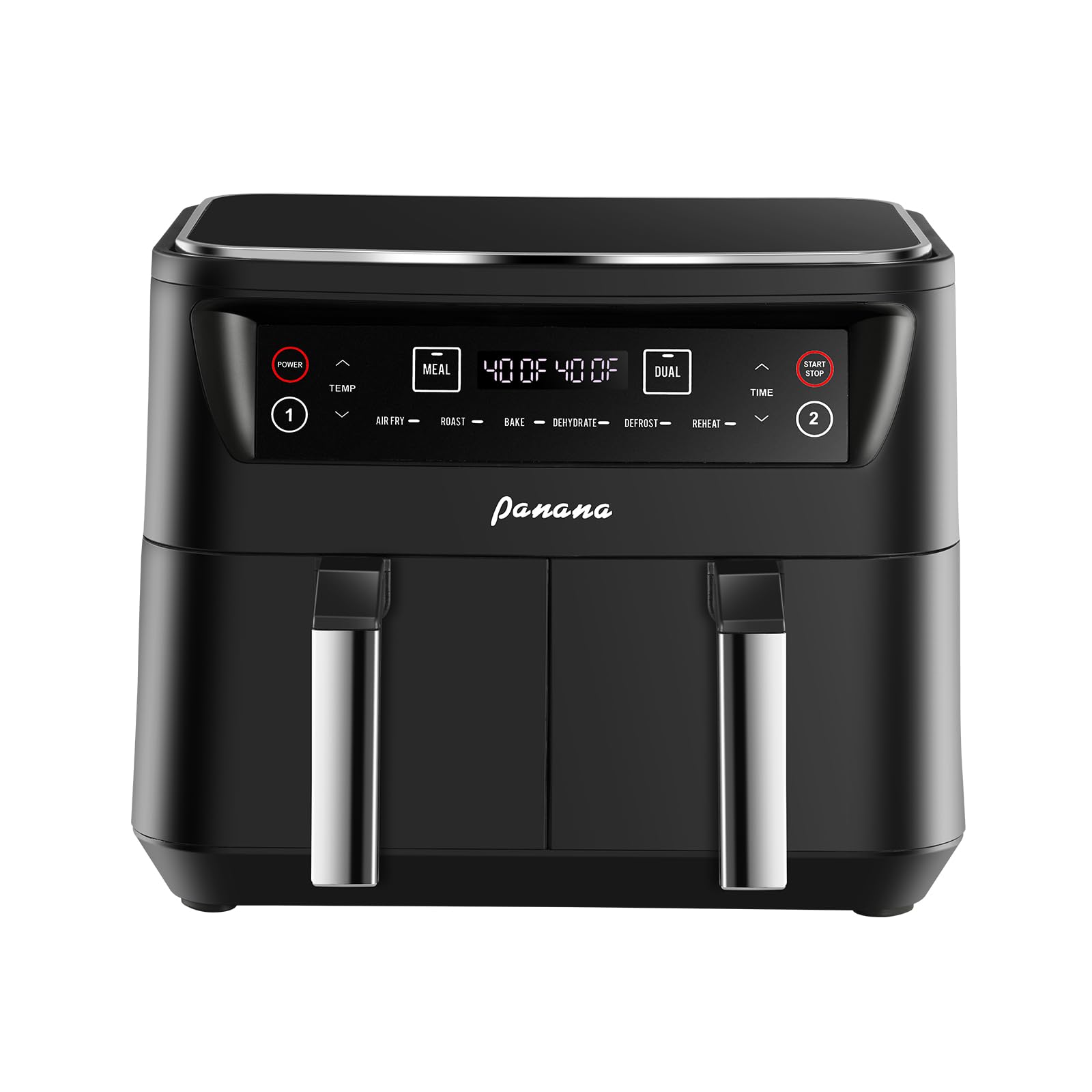 Panana compact, sleek air fryer design suitable for small kitchens.