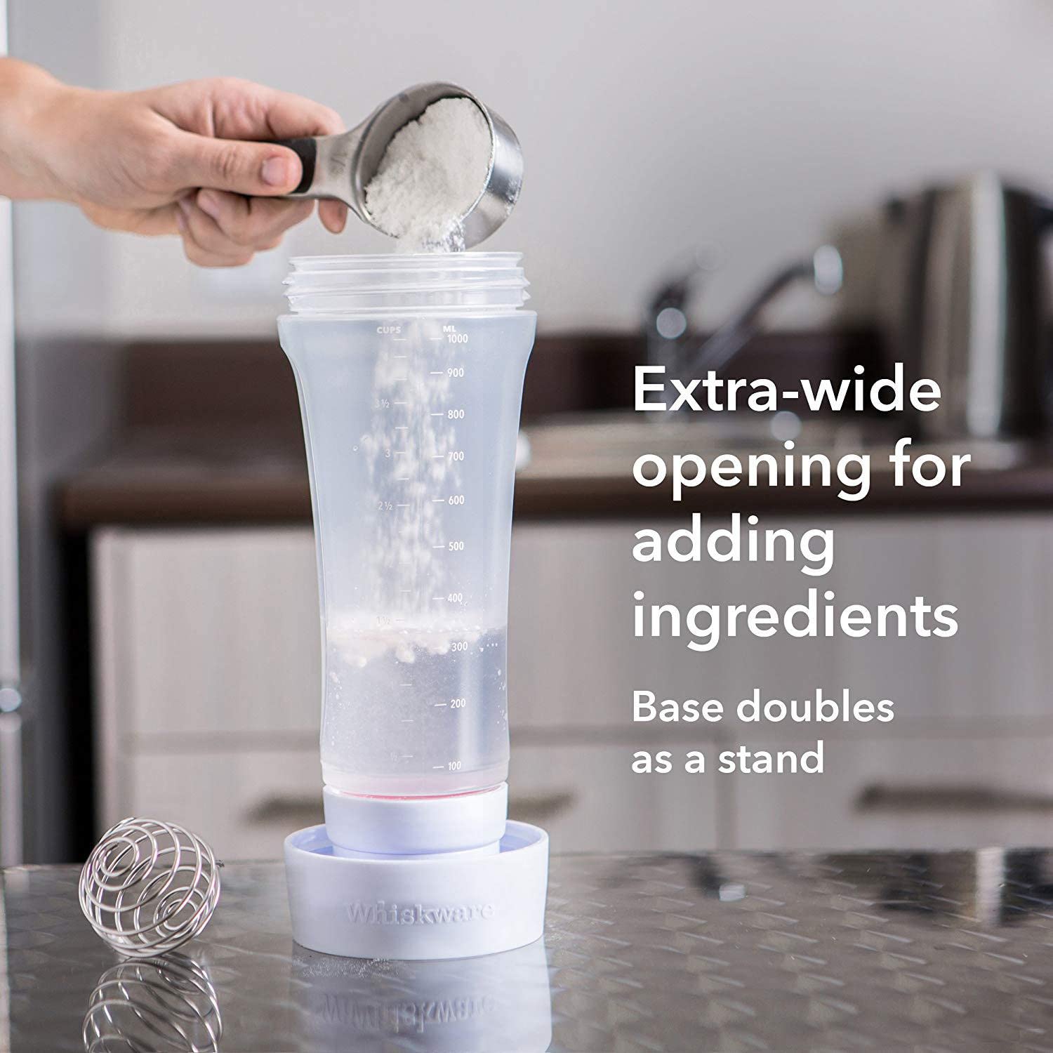 Pancake Batter Dispenser non-stick surface simplifies cleanup after use.