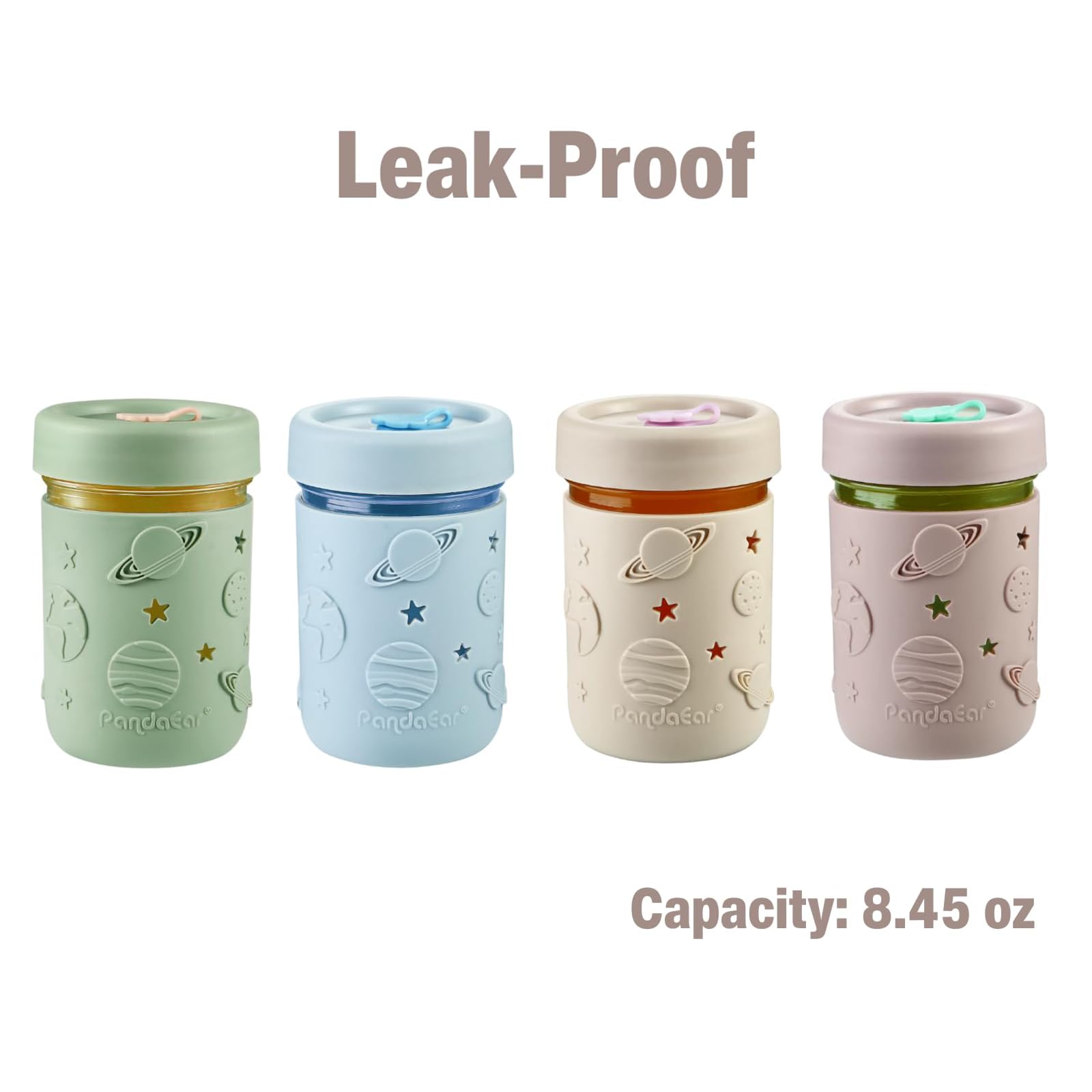 PandaEar silicone sleeves in bright colors improve grip for kids.