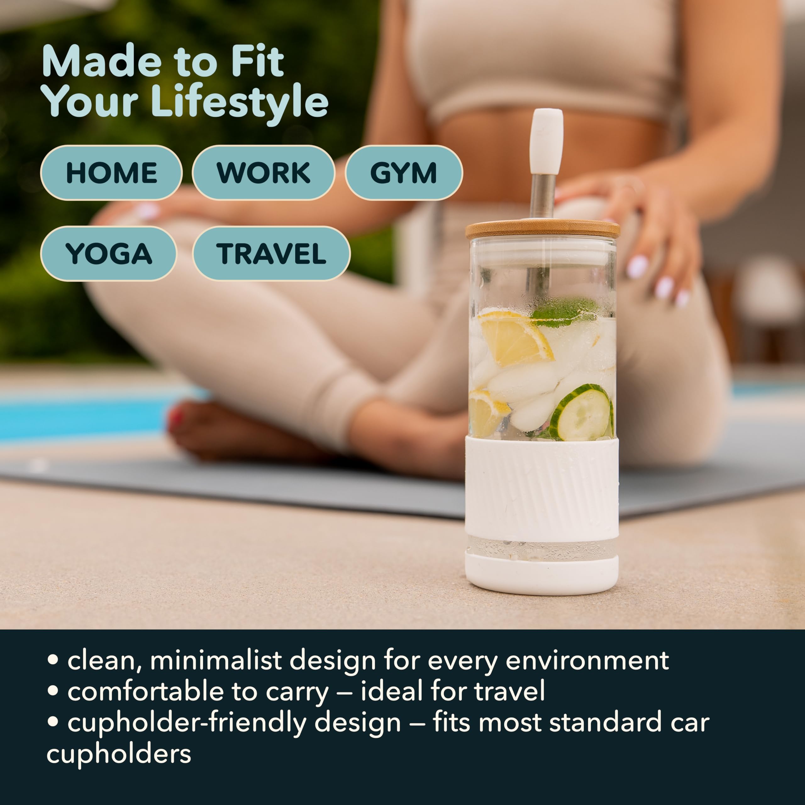 Pandaloo silicone sleeve and base protect surfaces and grip firmly.