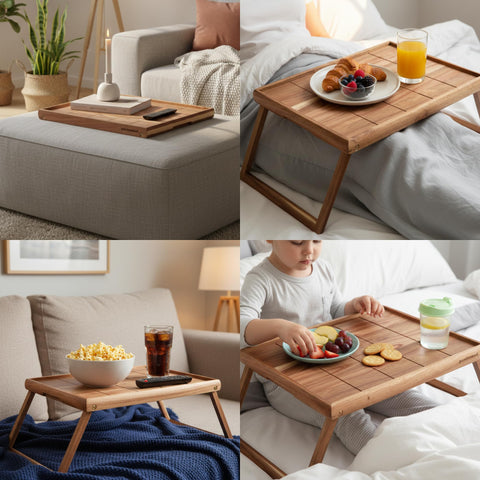 PANDAWOOD gift-ready packaging for bed tray