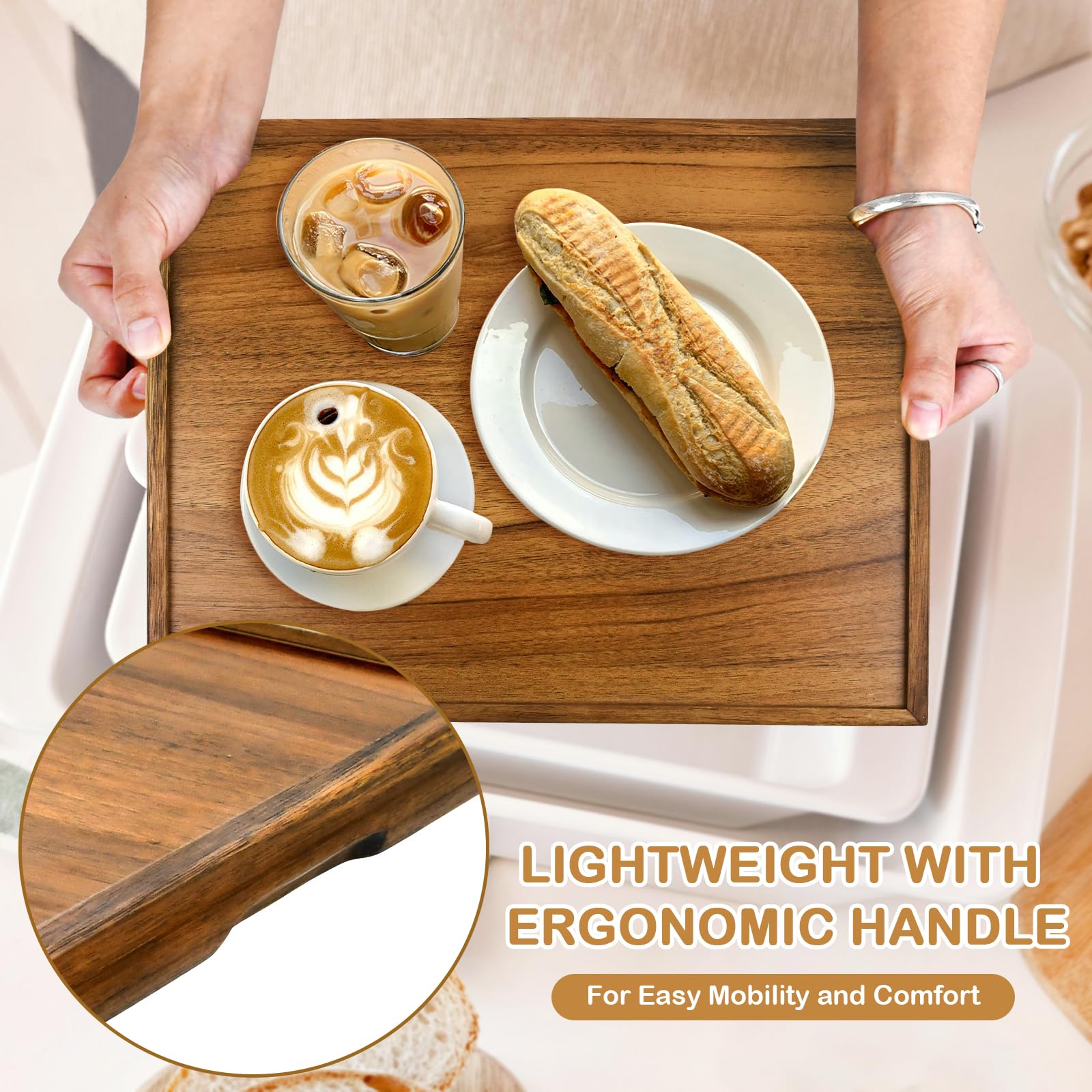 PANDAWOOD ergonomic grip handles ease lifting and carrying