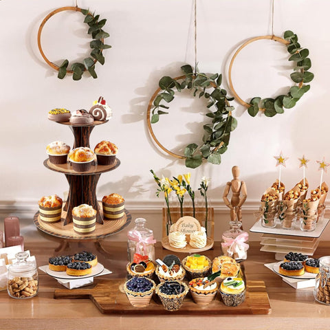 Pangu two-pack provides extra dessert display options for larger celebrations.